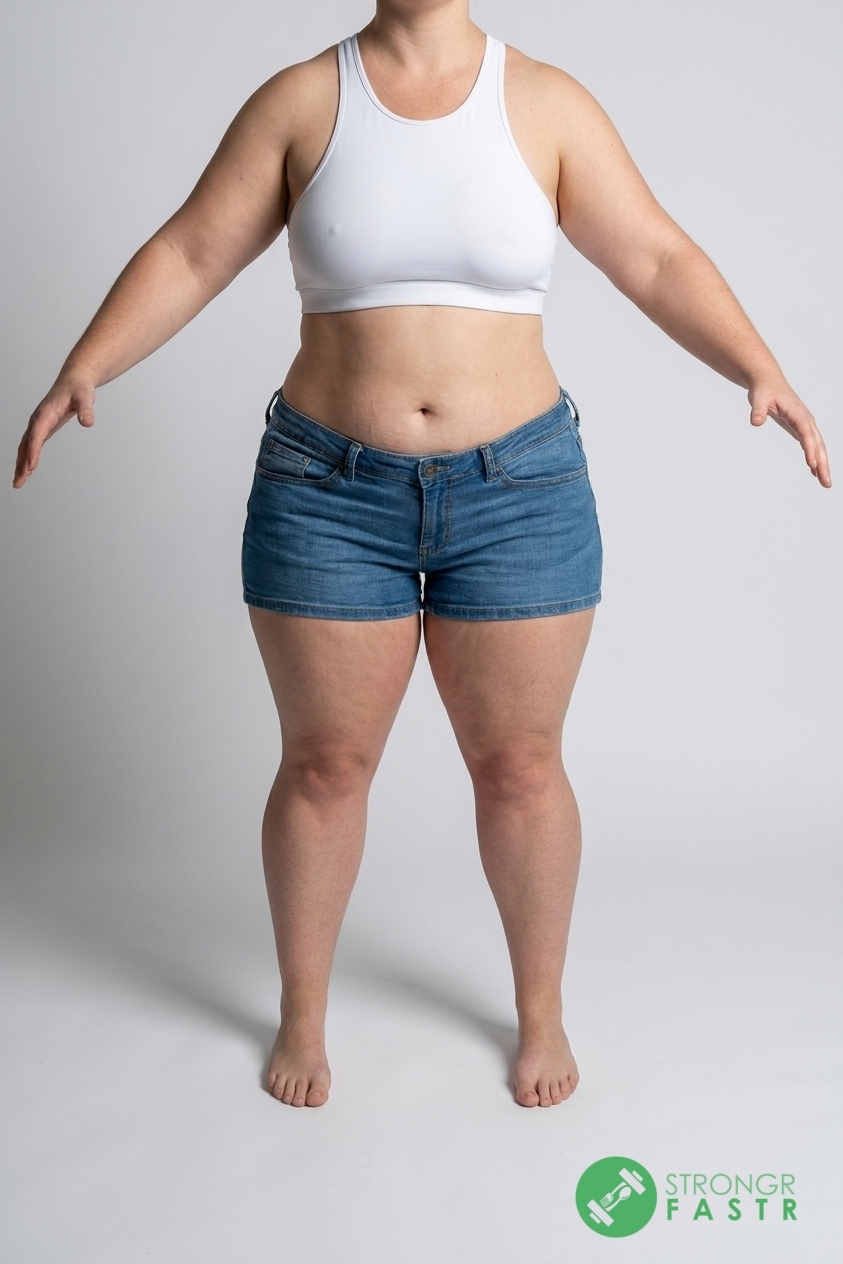 A 5'3", 210 lbs female at about 51% body fat