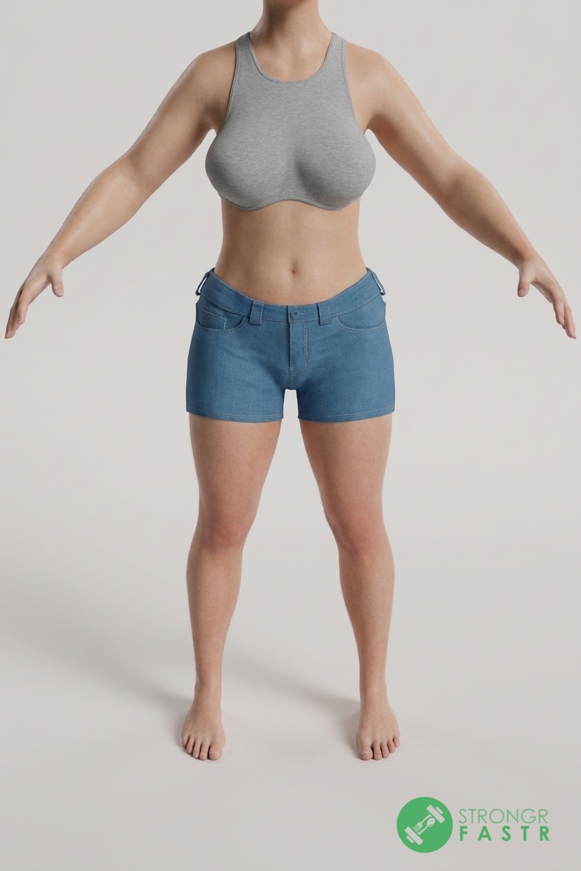 A 4'11", 110 lbs female at about 26% body fat