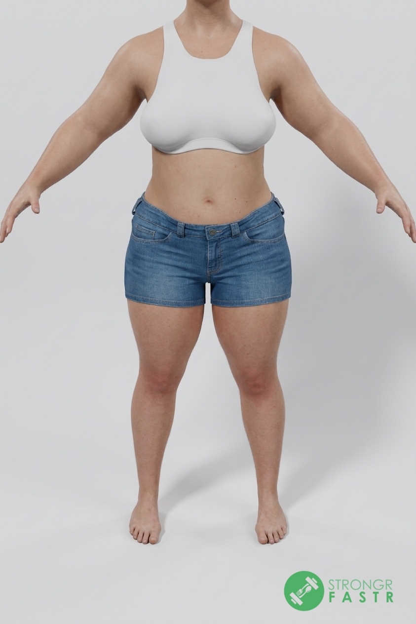 A 4'11", 140 lbs female at about 39% body fat