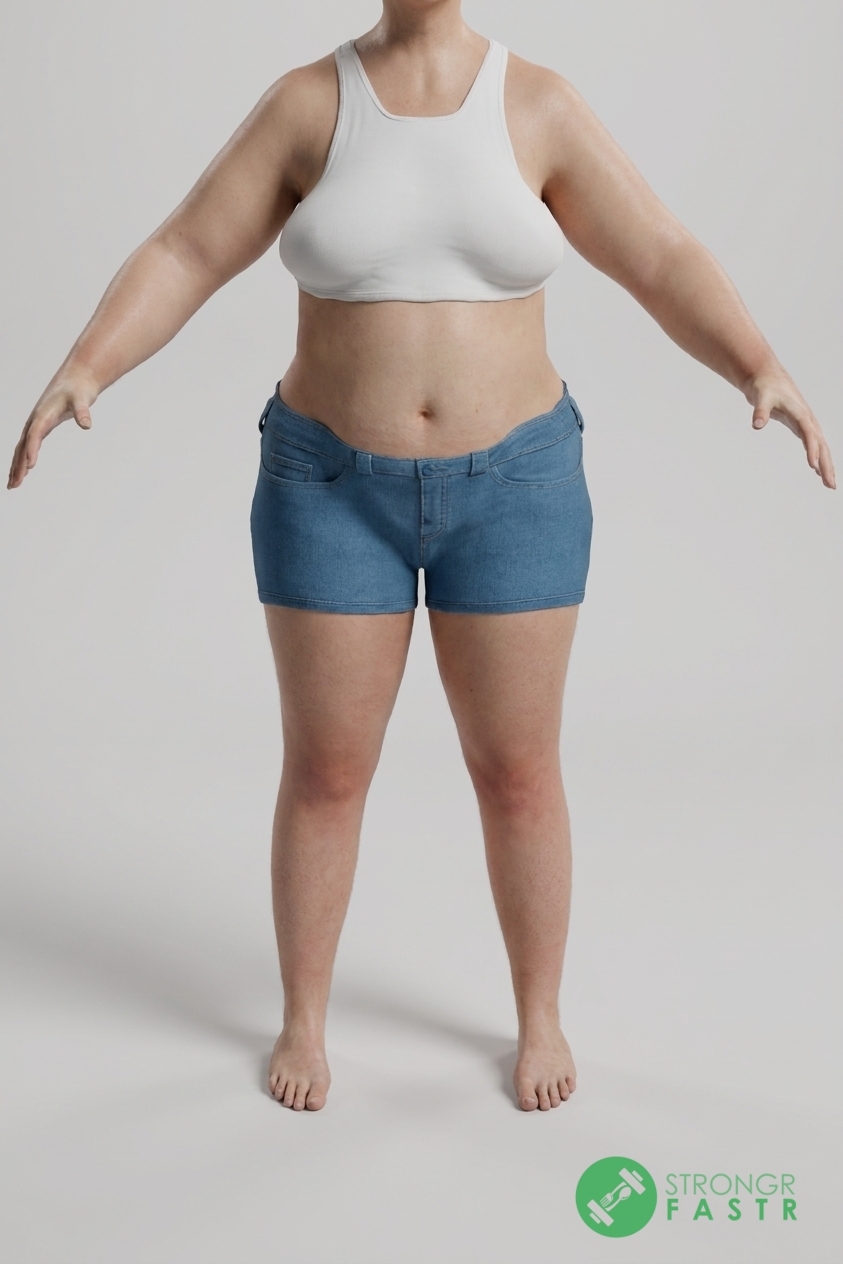 A 5'7", 200 lbs female at about 51% body fat