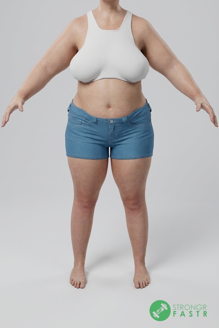 A 5'6", 190 lbs female at about 50% body fat