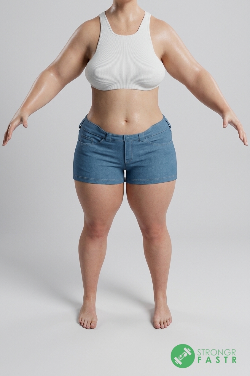 A 5'1", 160 lbs female at about 42% body fat