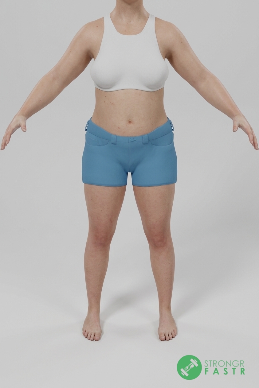 A 5'6", 160 lbs female at about 37% body fat