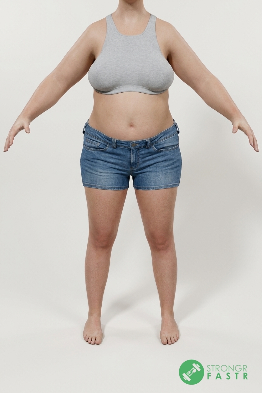A 5'5", 160 lbs female at about 46% body fat