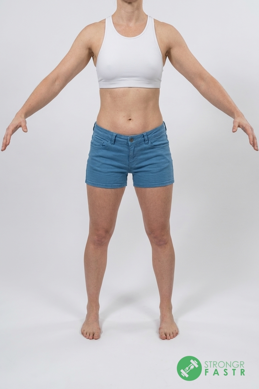 A 5'1", 100 lbs female at about 21% body fat
