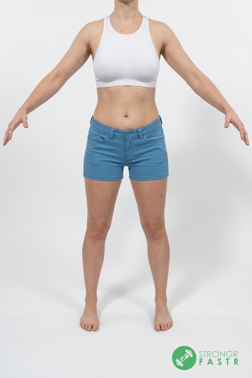 A 5'3", 110 lbs female at about 25% body fat