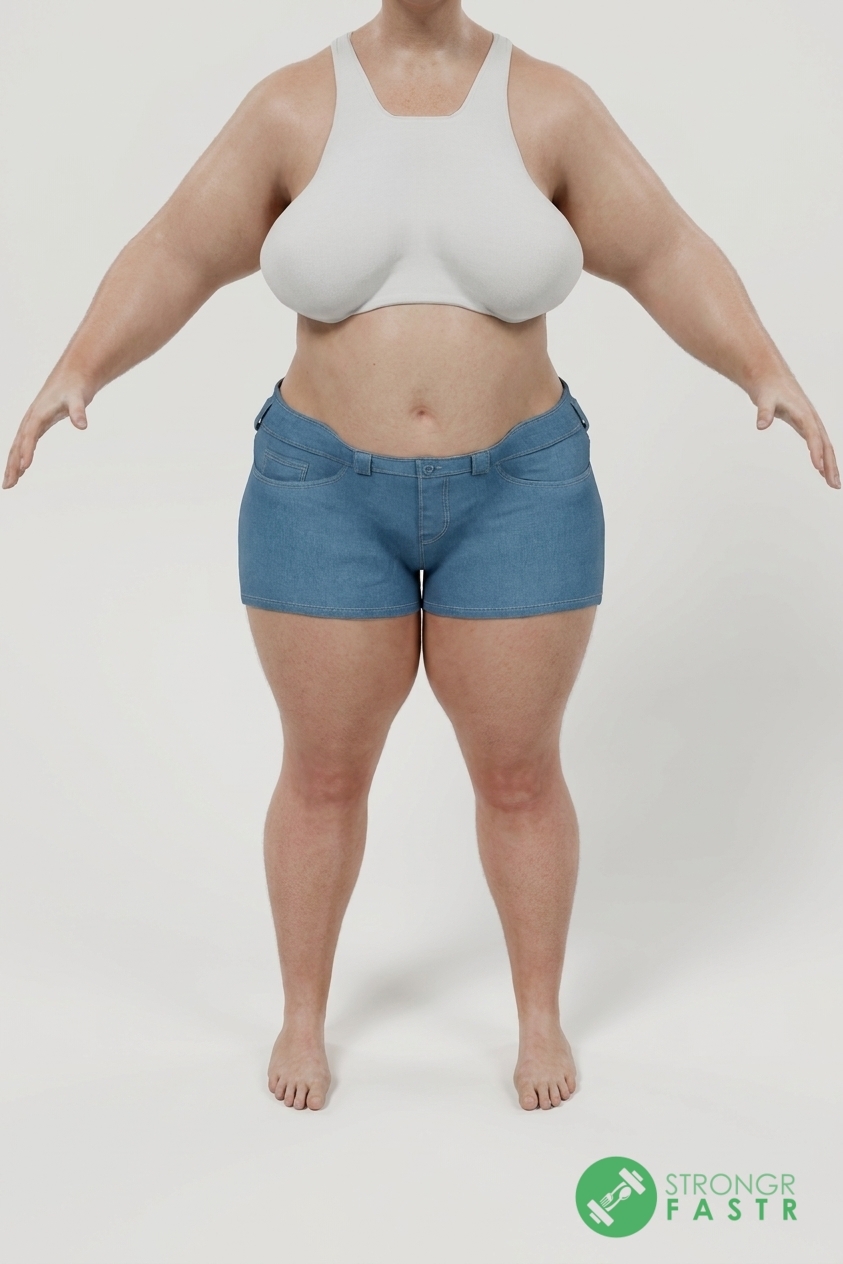A 5'3", 210 lbs female at about 54% body fat
