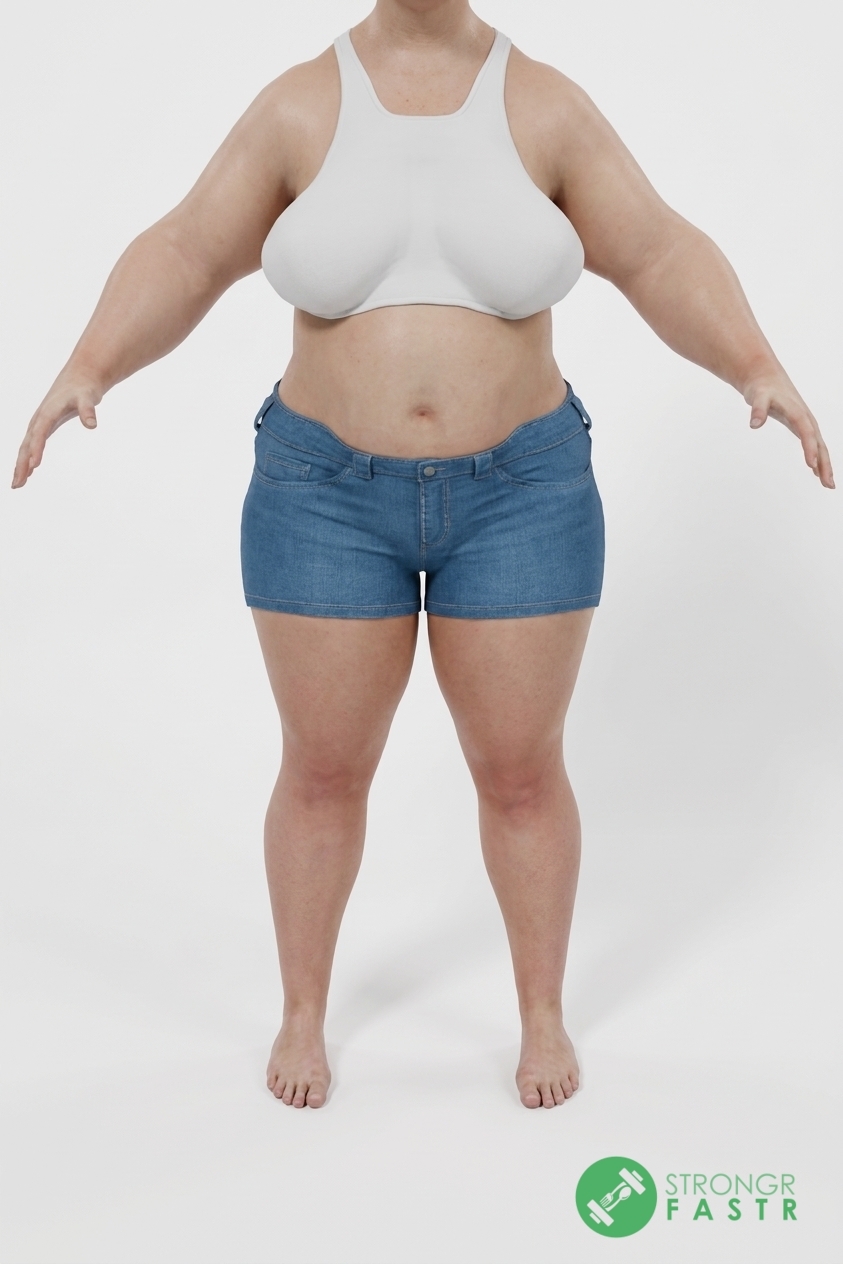 A 5'6", 240 lbs female at about 54% body fat