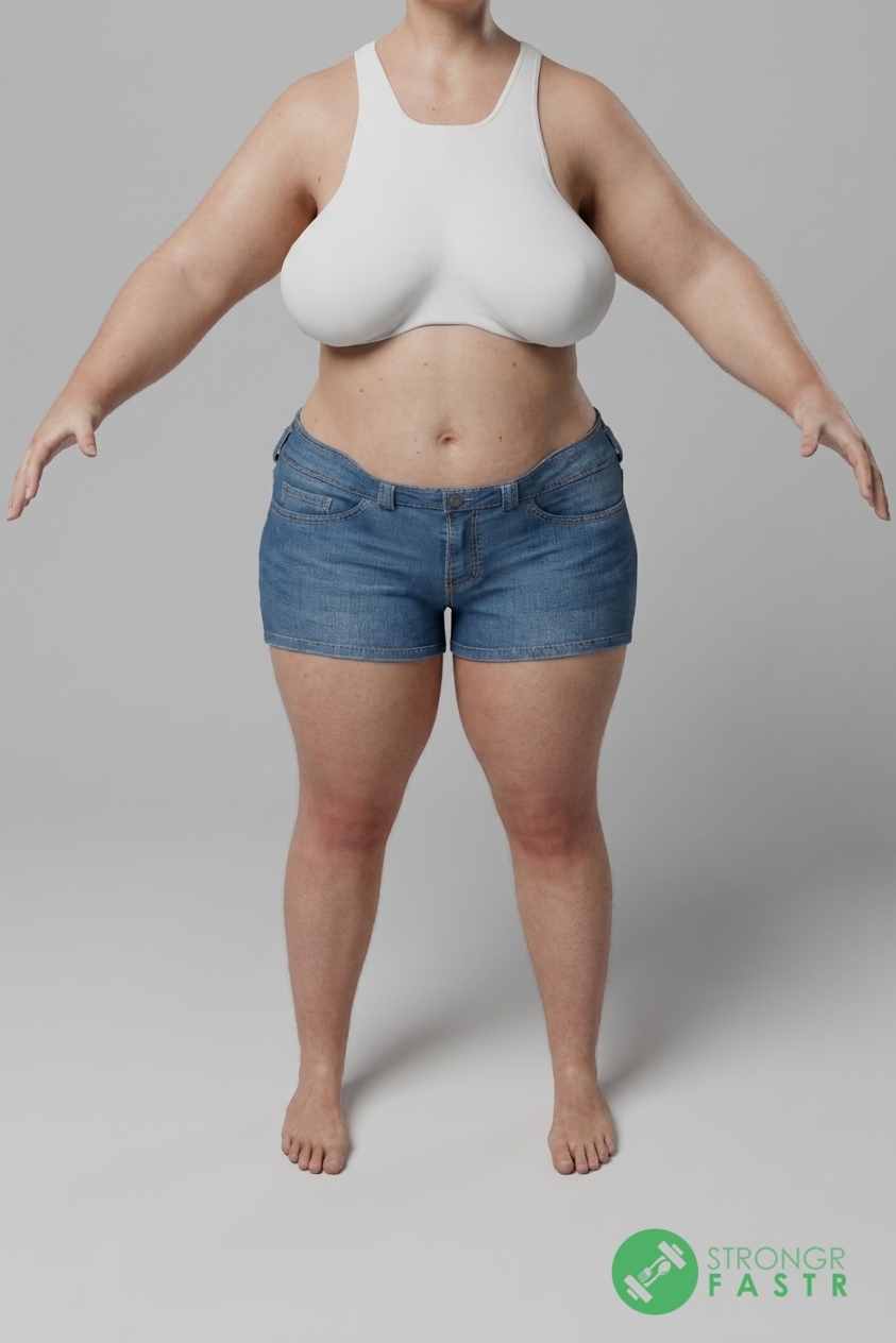 A 5'1", 160 lbs female at about 48% body fat