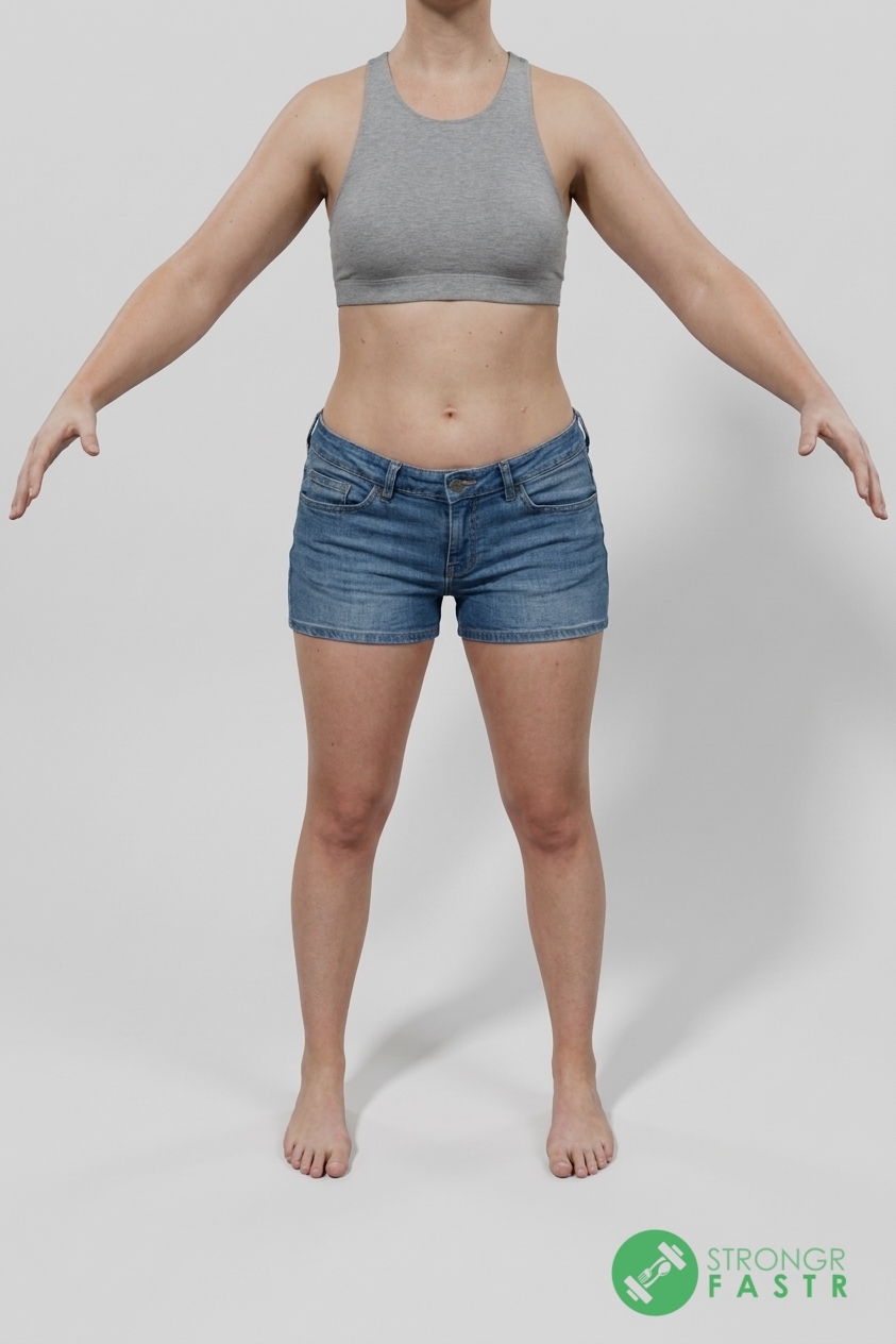 A 5'3", 120 lbs female at about 30% body fat