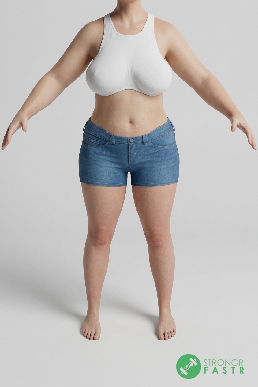 A 5'5", 160 lbs female at about 41% body fat