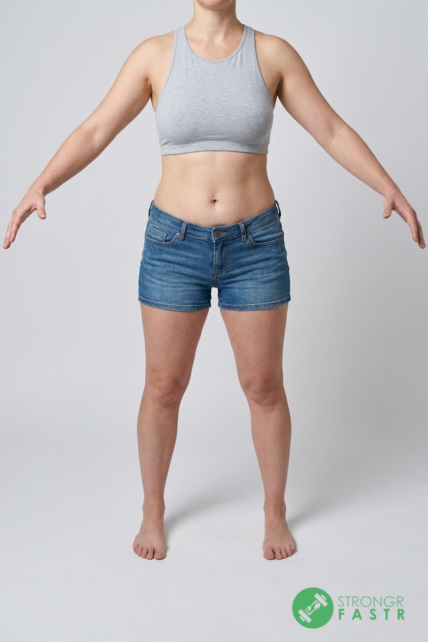 A 5'1", 120 lbs female at about 30% body fat