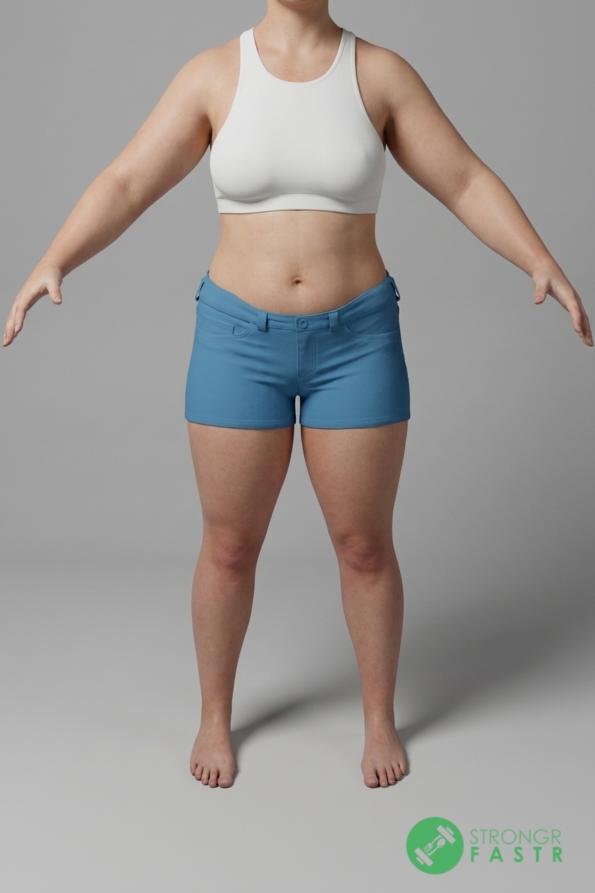 A 5'8", 190 lbs female at about 40% body fat