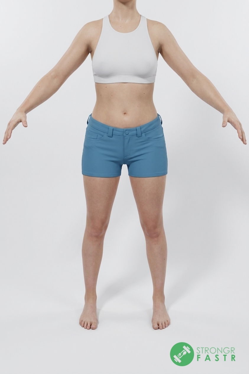 A 5'8", 130 lbs female at about 27% body fat