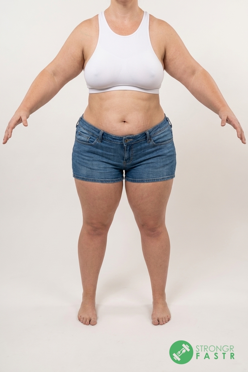 A 5'1", 170 lbs female at about 48% body fat