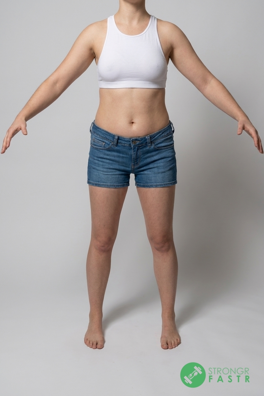 A 5'8", 150 lbs female at about 32% body fat