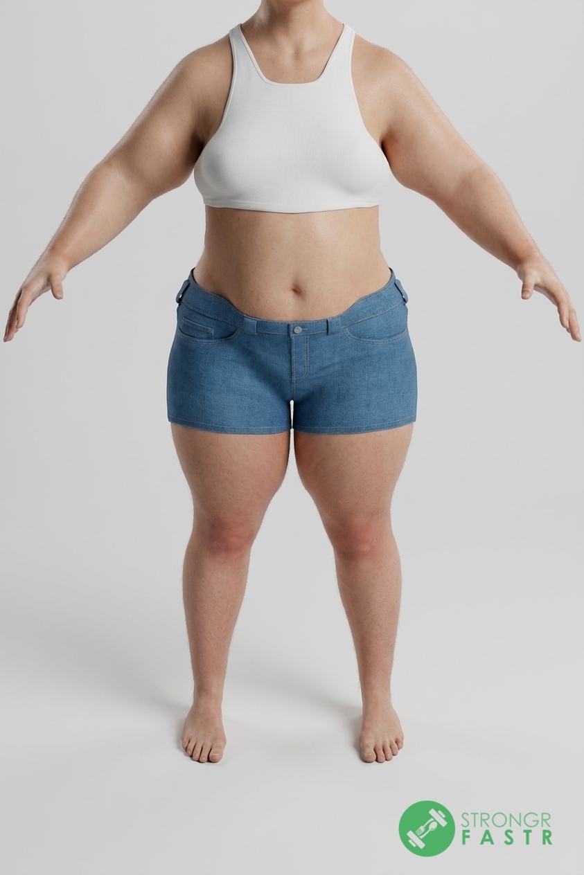A 4'11", 160 lbs female at about 48% body fat