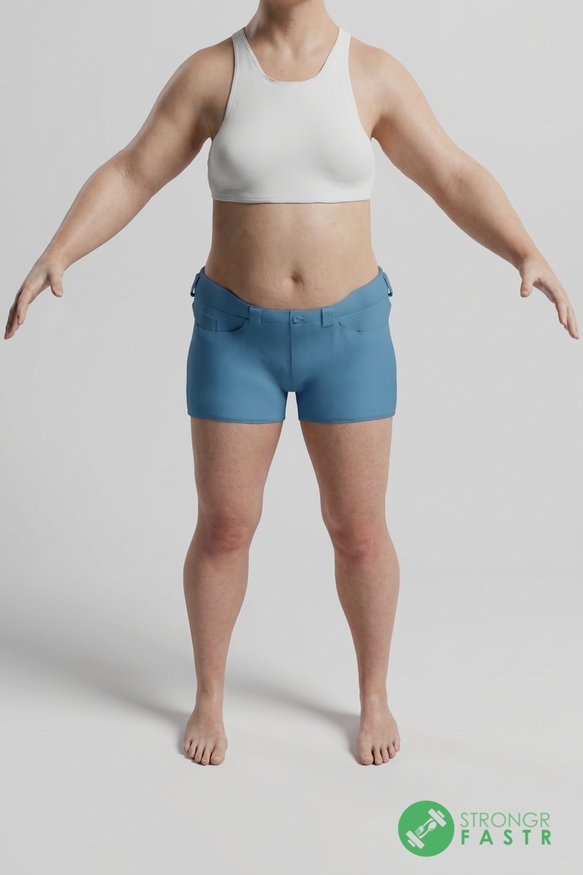 A 5'1", 150 lbs female at about 36% body fat