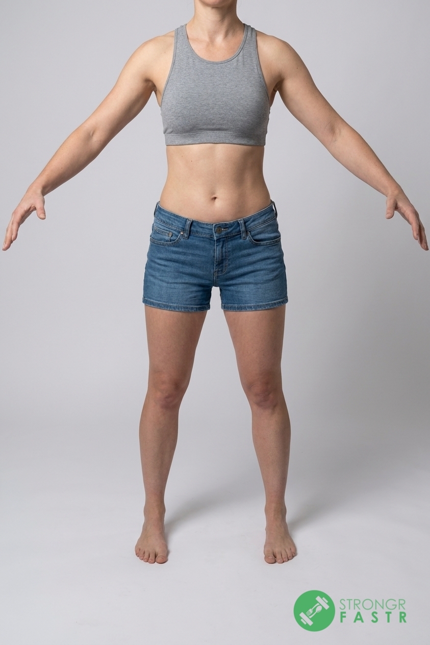 A 5'9", 140 lbs female at about 20% body fat