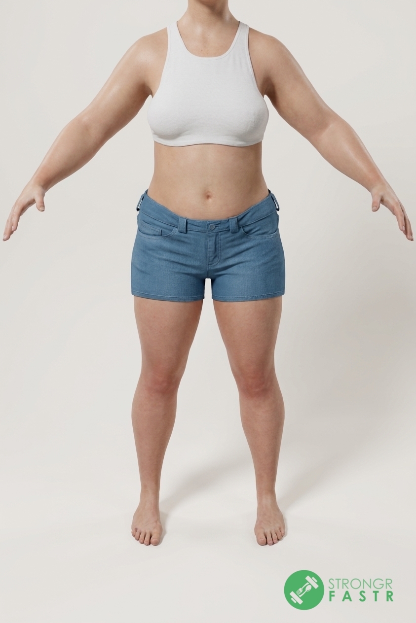 A 5'2", 140 lbs female at about 35% body fat
