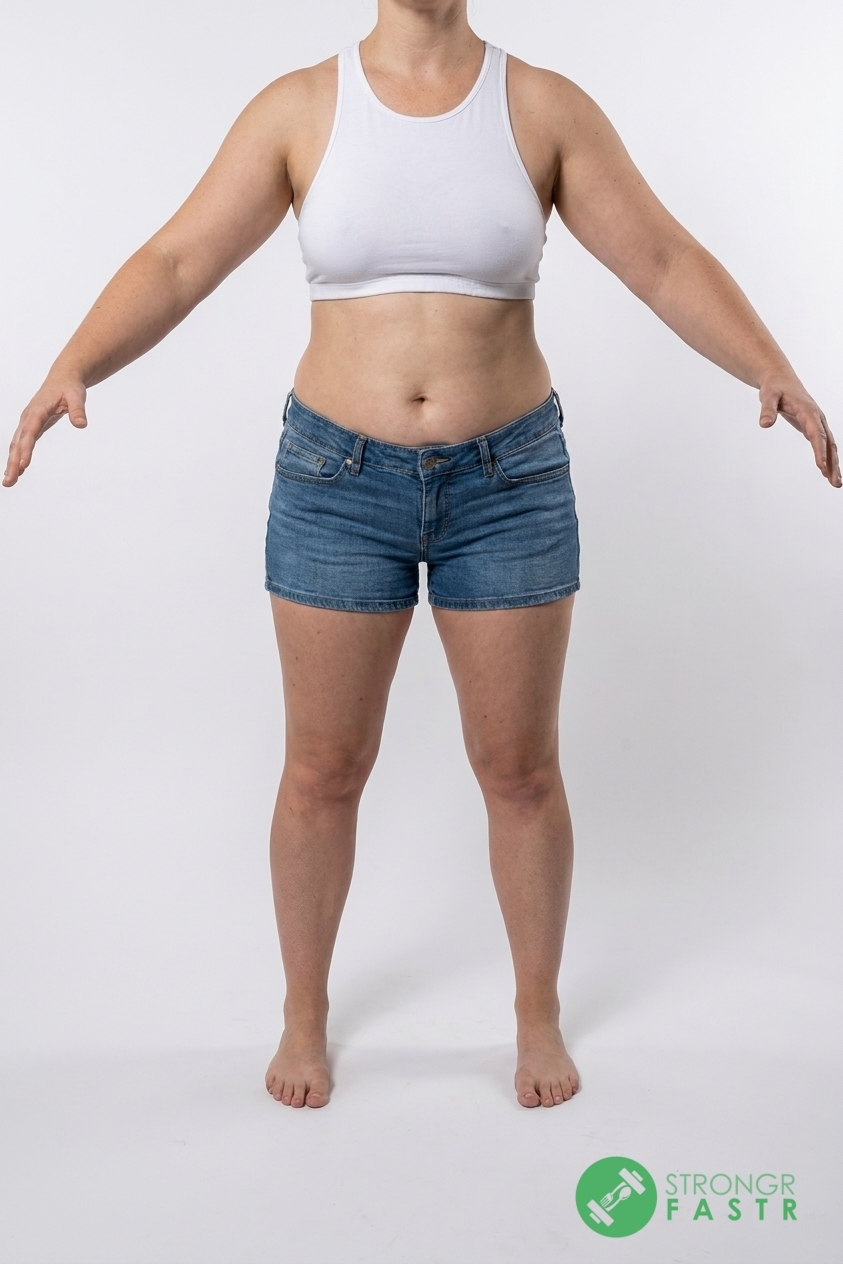 A 5'3", 150 lbs female at about 38% body fat