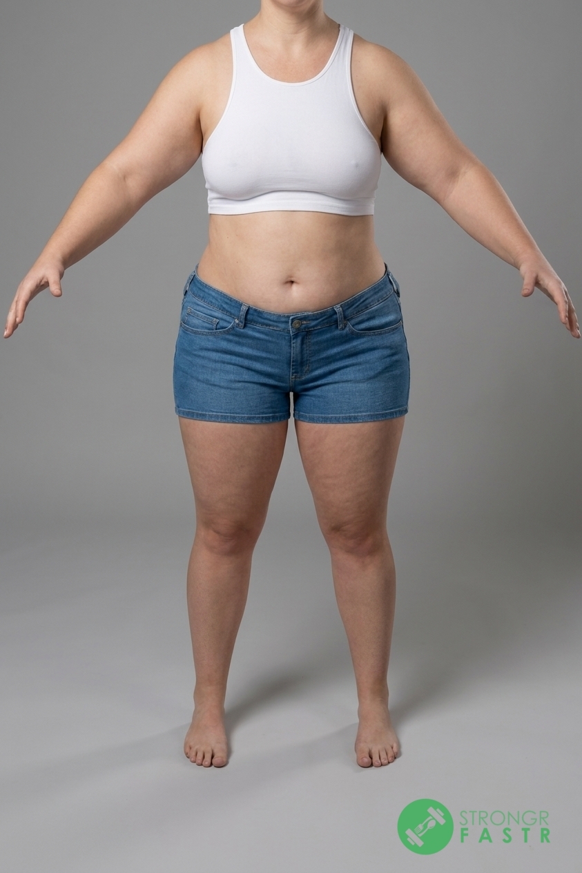 A 5'10", 230 lbs female at about 48% body fat