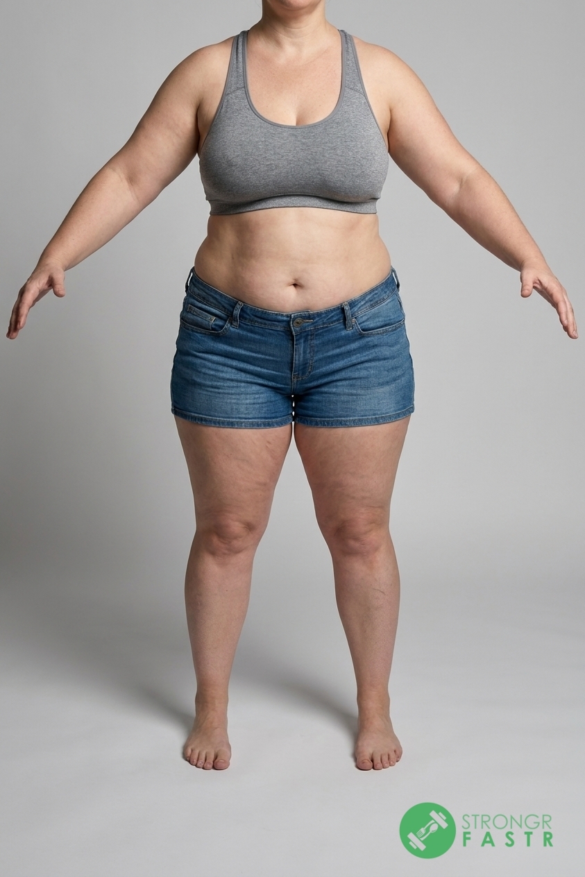 A 5'4", 210 lbs female at about 51% body fat