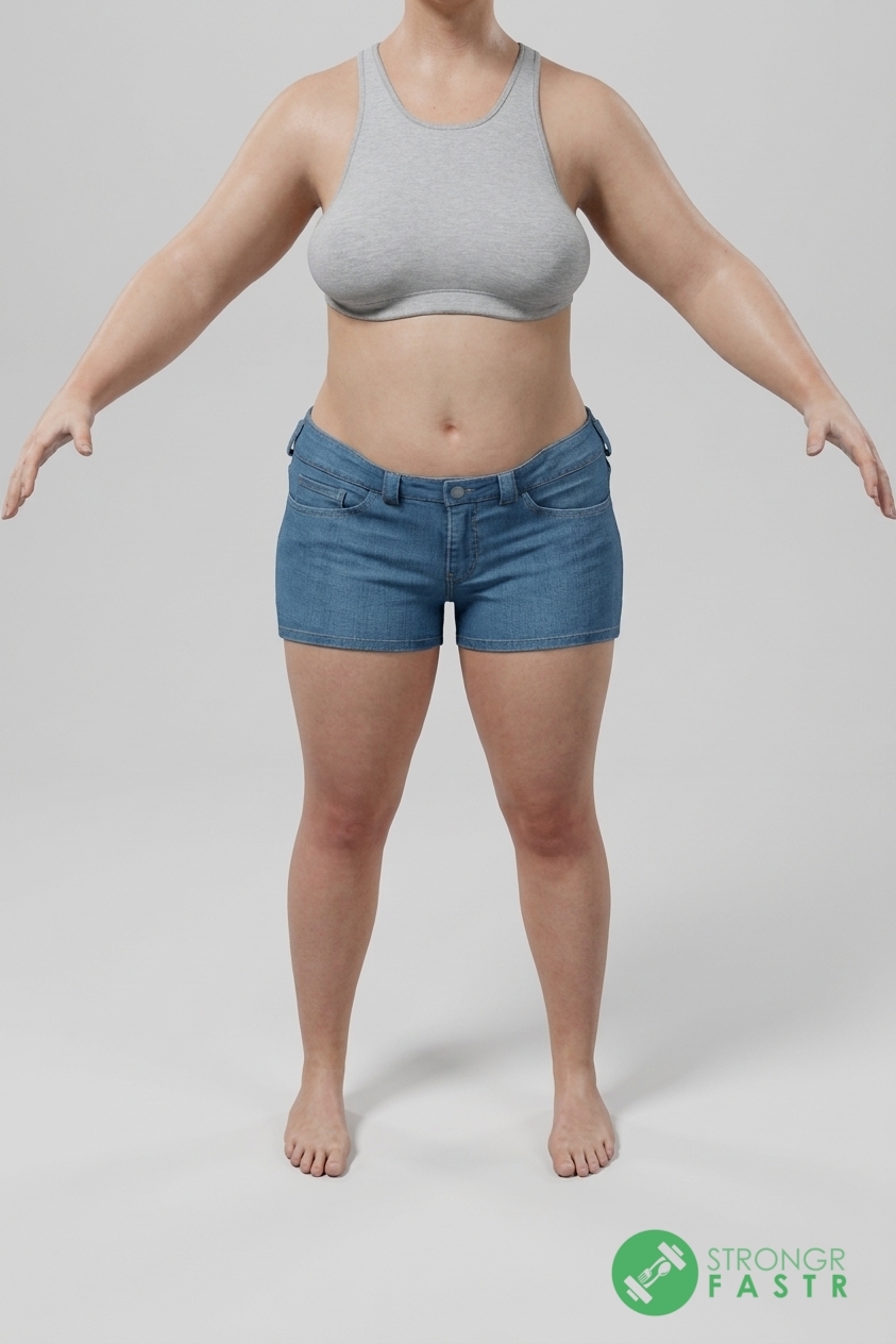 A 5'3", 160 lbs female at about 40% body fat