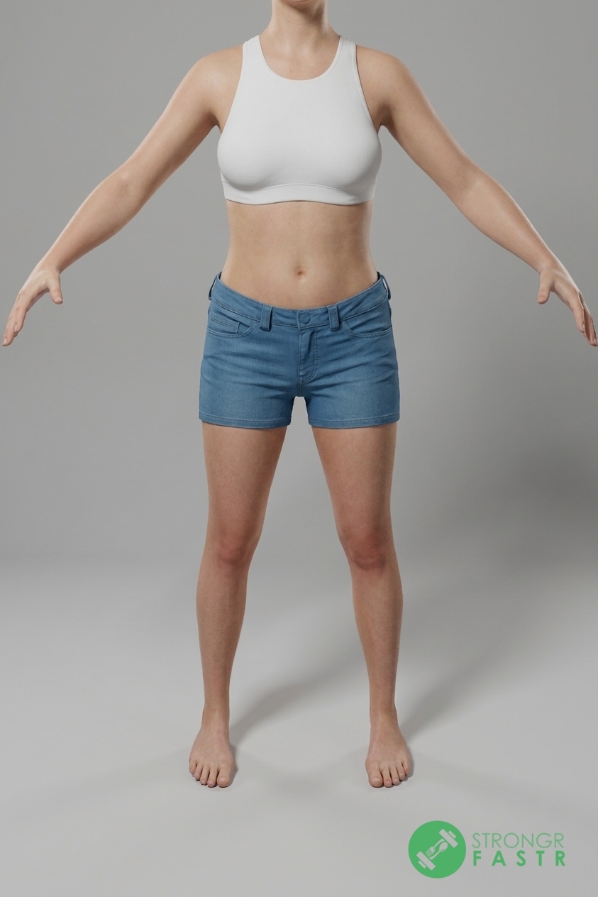 A 5'4", 110 lbs female at about 26% body fat