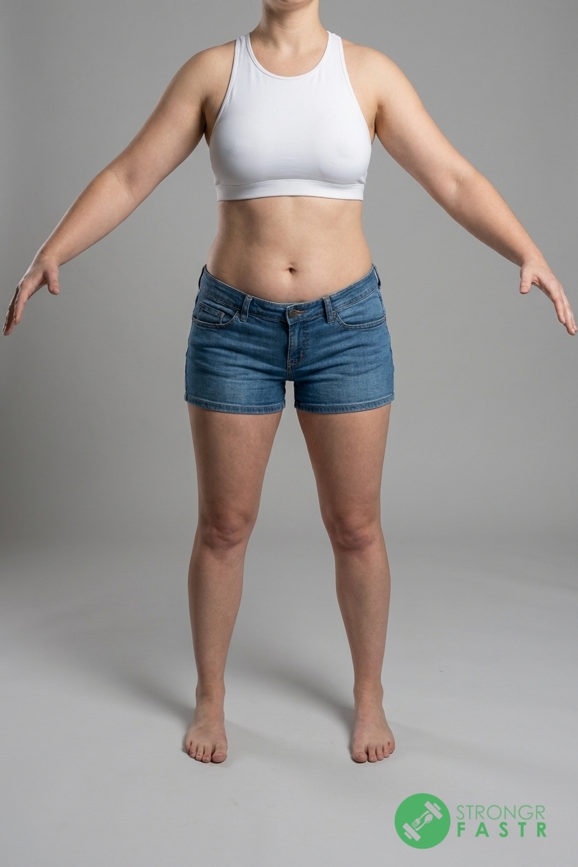A 5'8", 160 lbs female at about 36% body fat