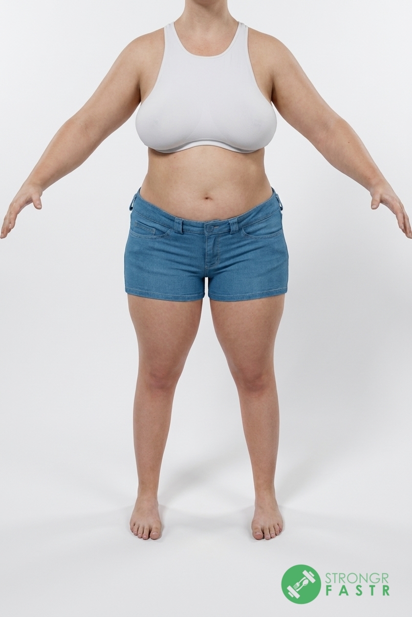 A 5'1", 140 lbs female at about 42% body fat