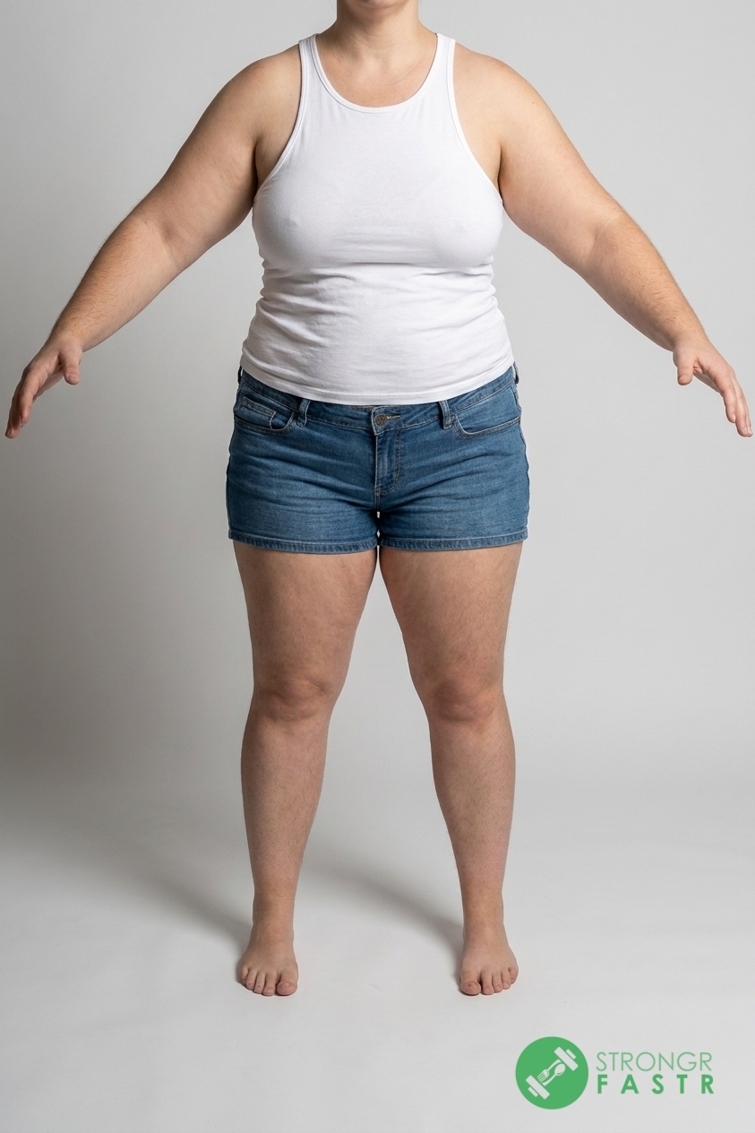 A 5'6", 210 lbs female at about 52% body fat