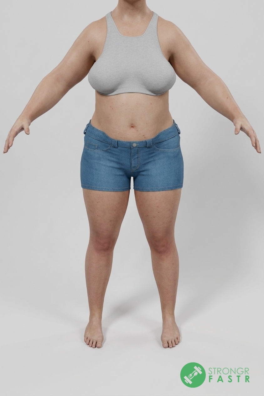 A 5'6", 190 lbs female at about 44% body fat