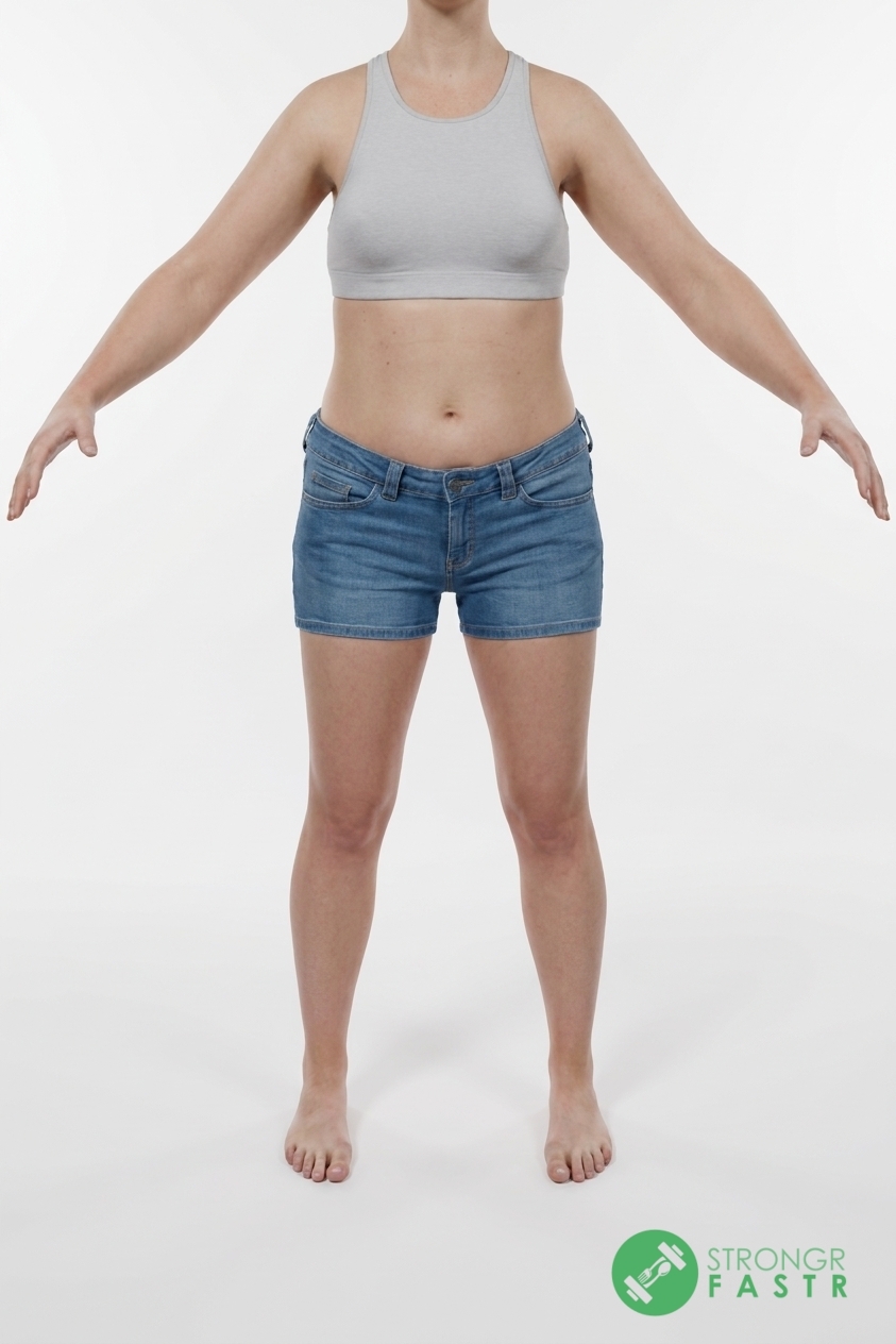 A 5'6", 140 lbs female at about 33% body fat