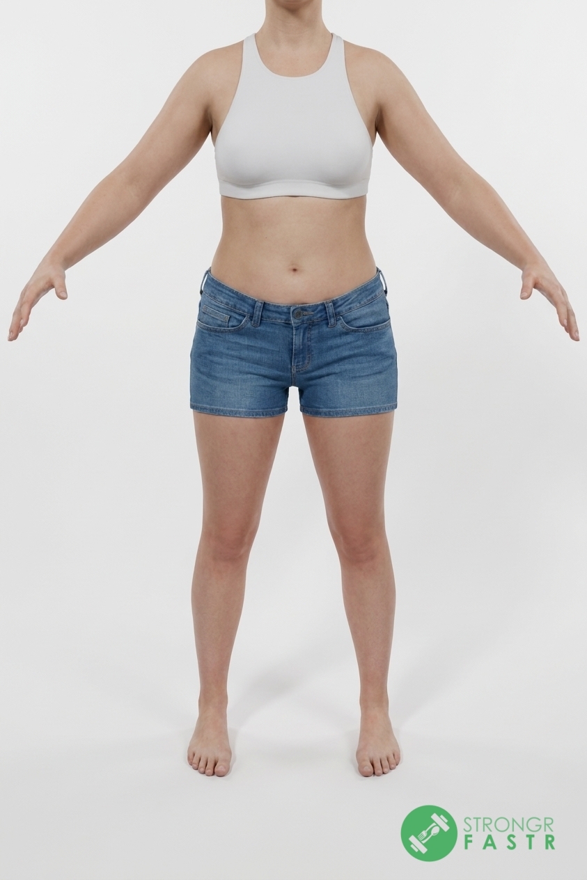 A 5'9", 150 lbs female at about 32% body fat