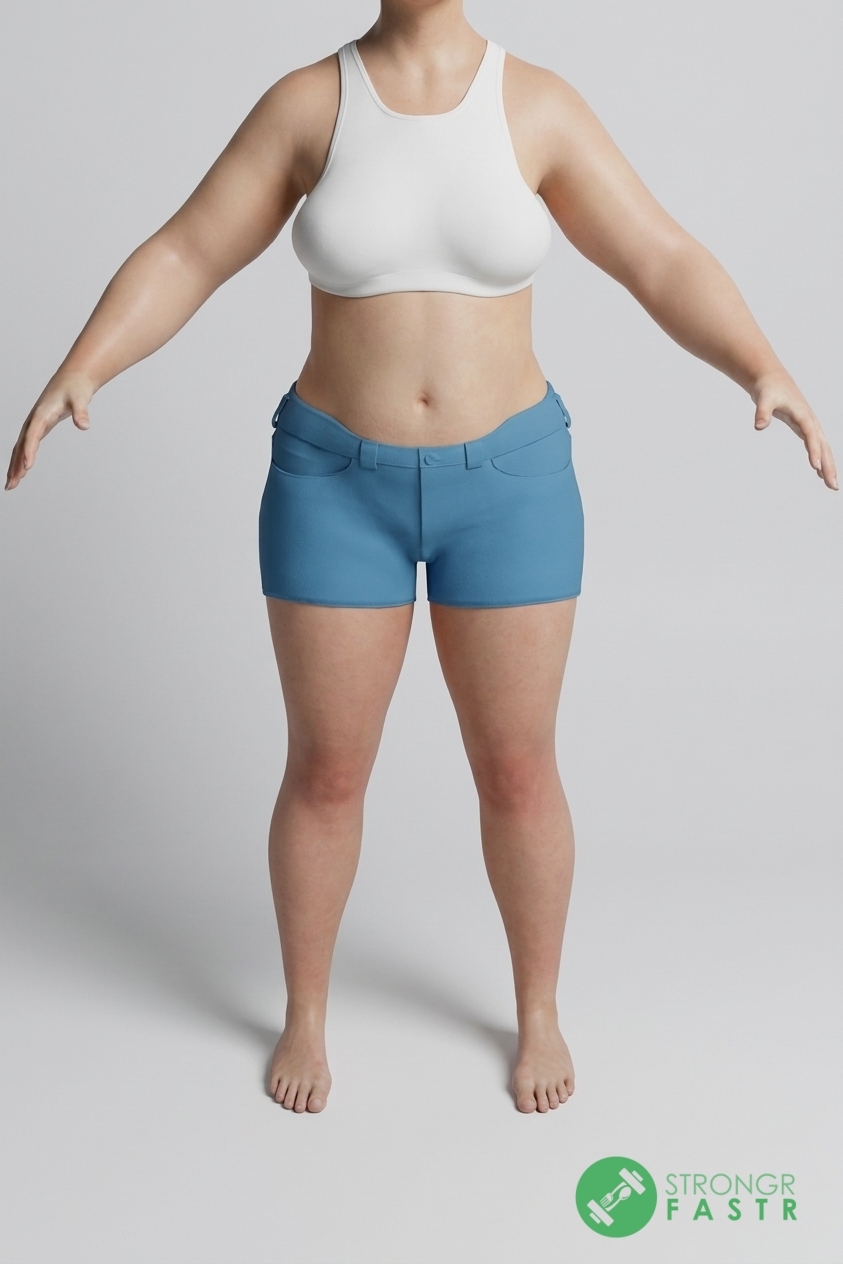 A 5'8", 190 lbs female at about 41% body fat