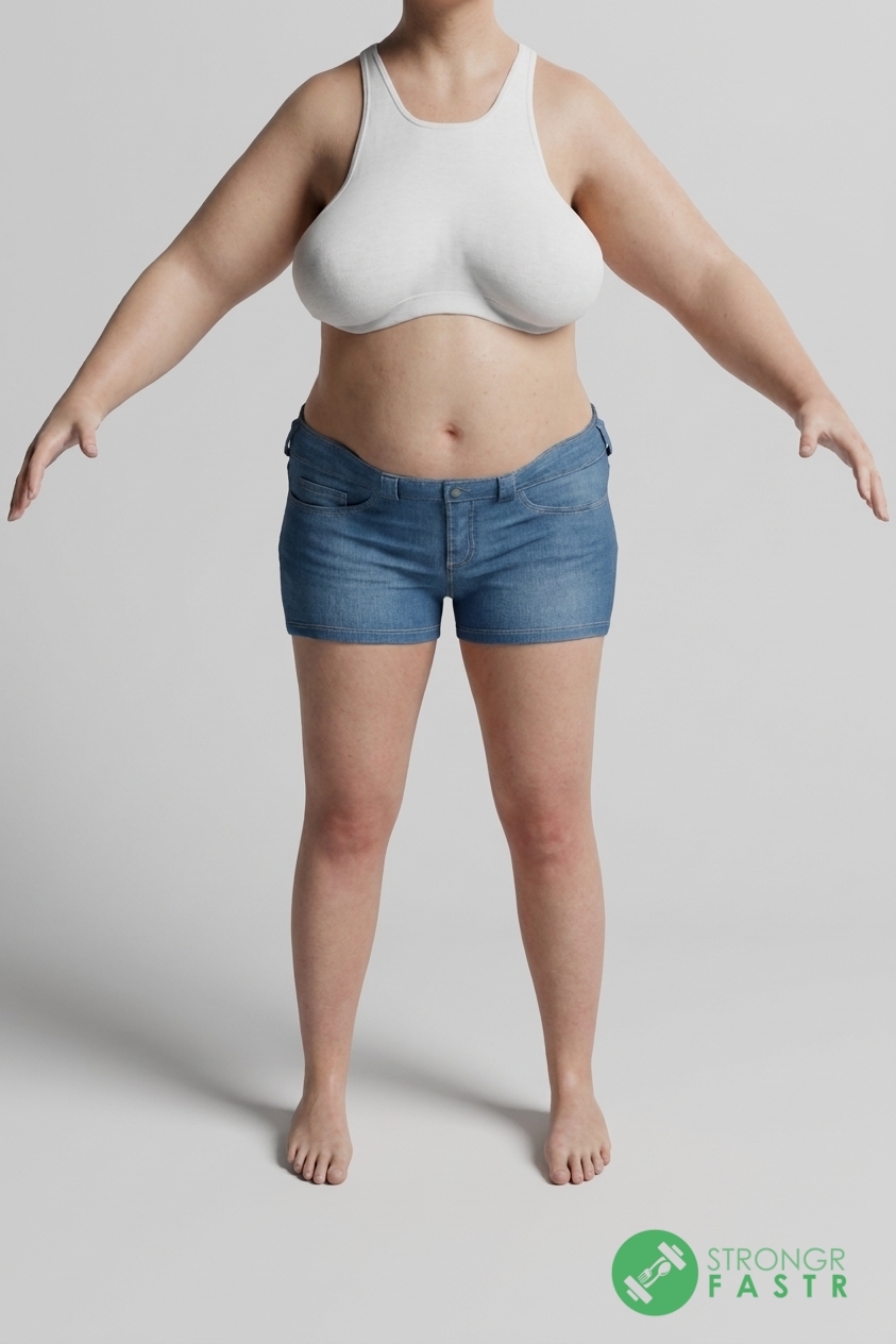 A 5'9", 200 lbs female at about 46% body fat