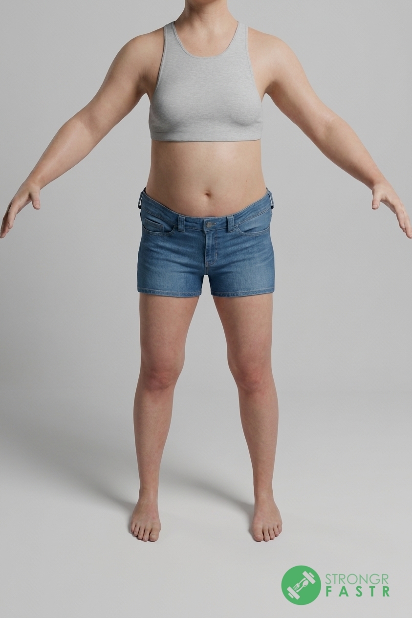 A 5'2", 140 lbs female at about 33% body fat