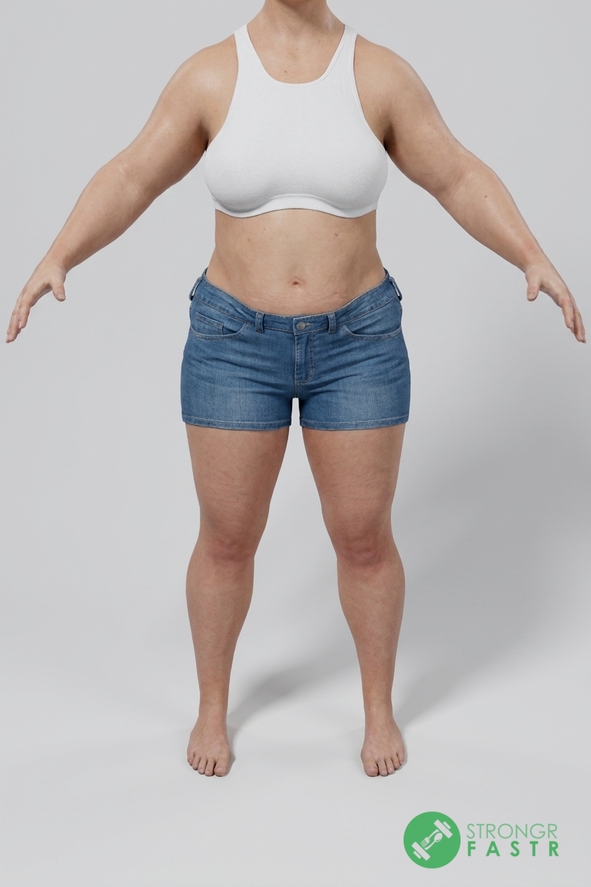 A 5'10", 220 lbs female at about 41% body fat