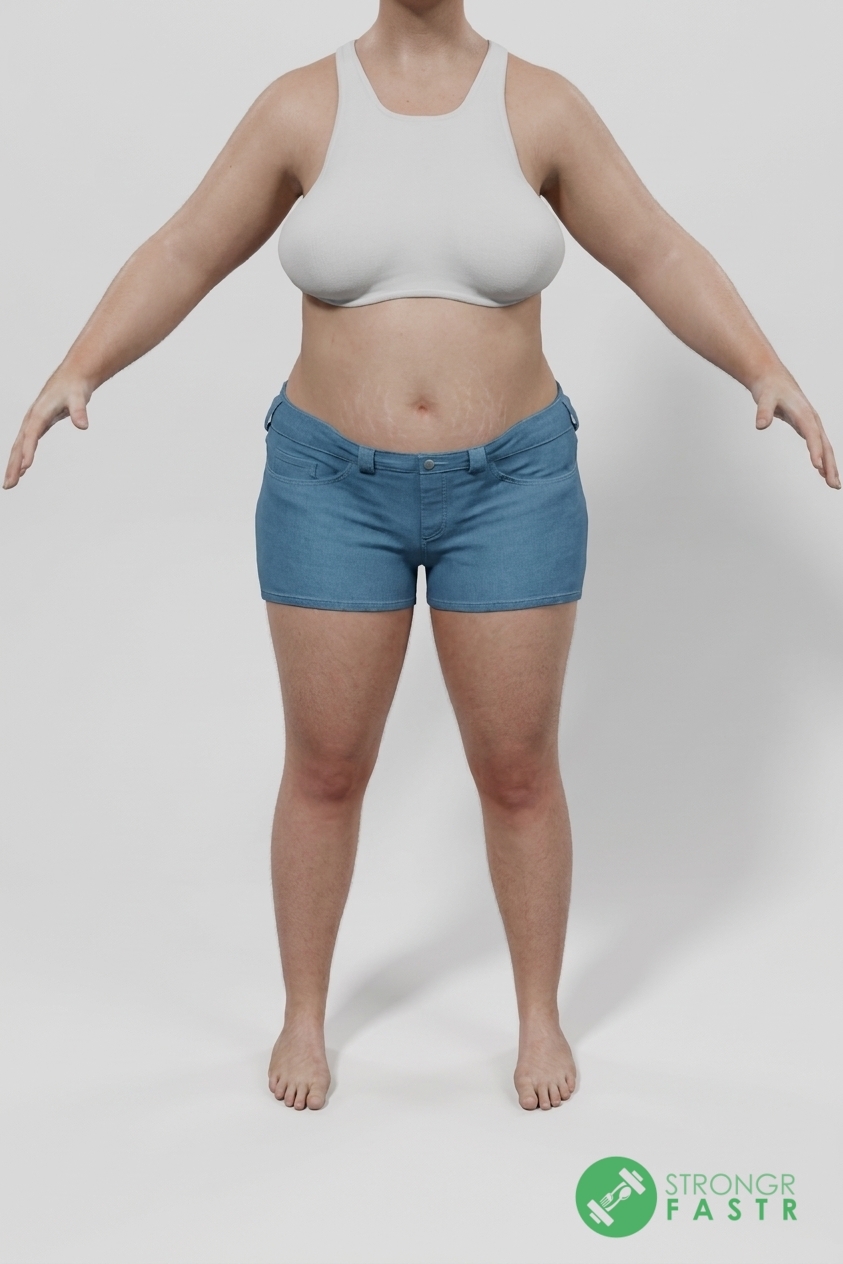 A 5'6", 180 lbs female at about 46% body fat