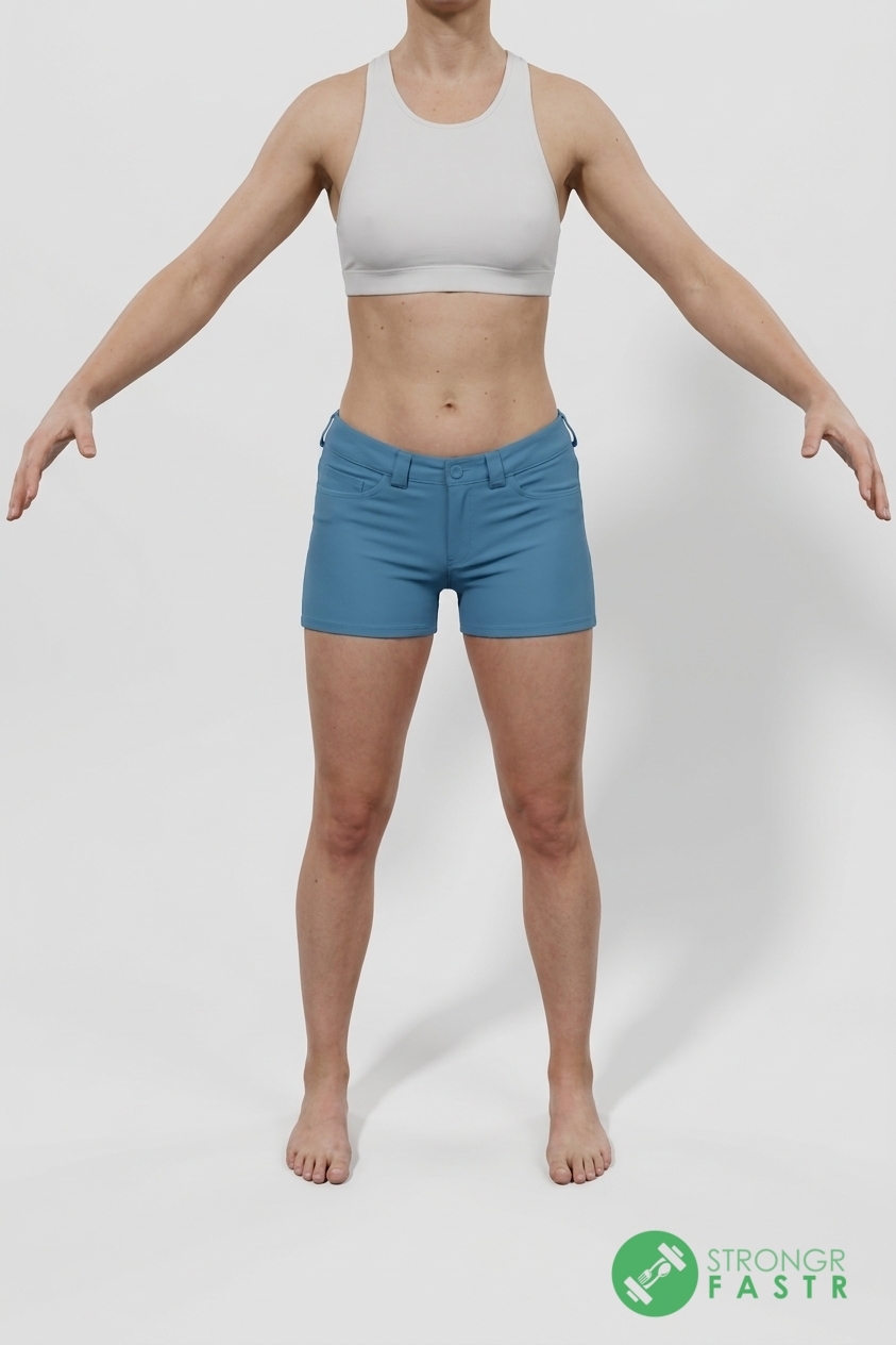 A 5'8", 130 lbs female at about 21% body fat