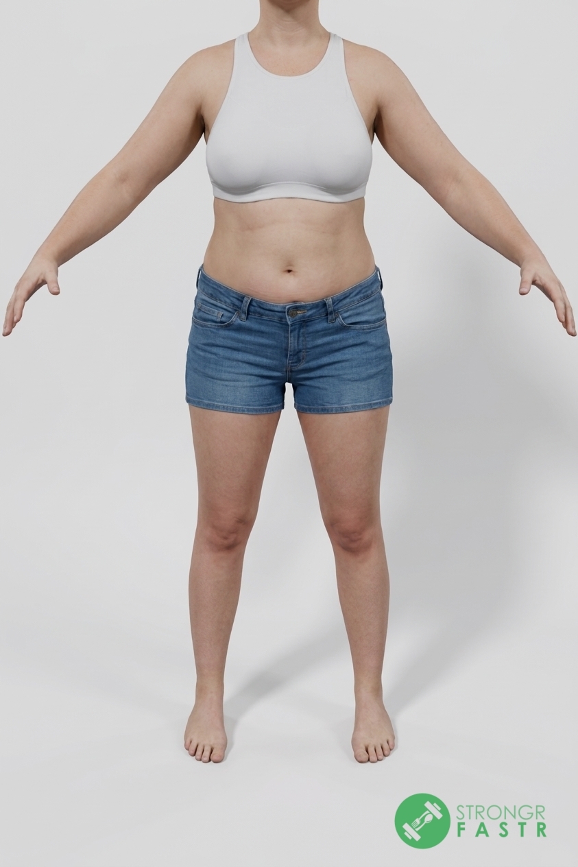 A 5'7", 150 lbs female at about 38% body fat
