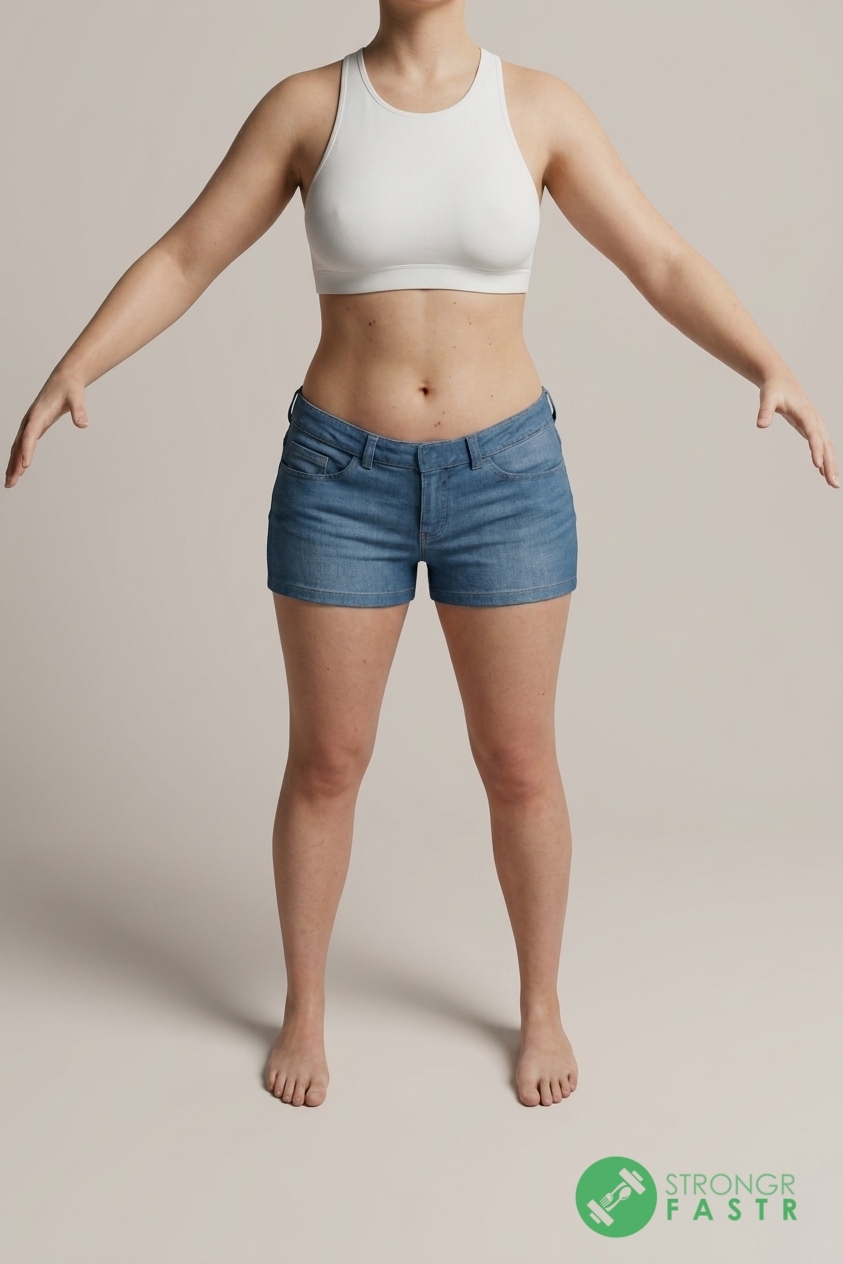 A 5'2", 120 lbs female at about 32% body fat