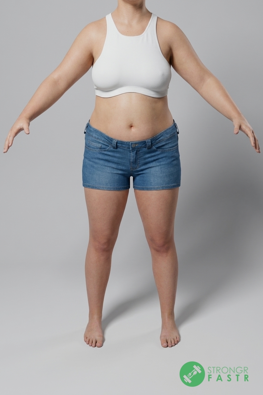A 5'6", 180 lbs female at about 44% body fat