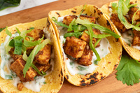 Vegan chipotle tofu tacos