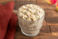 Avena nocturna con compota de manzana y chía