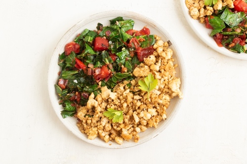 Kenyan greens & tofu bowl
