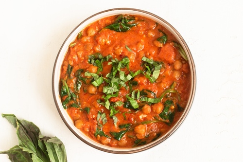 Chickpeas alla coconut vodka