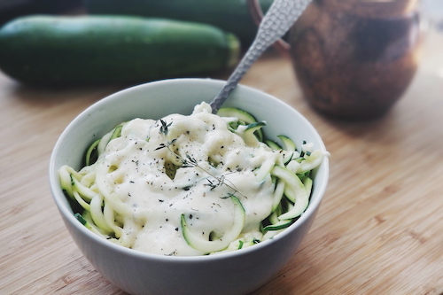 Zoodle alfredo