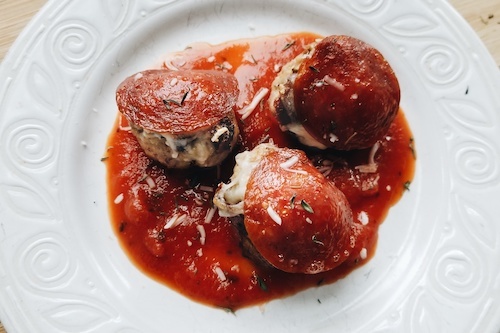 Pepperoni pizza meatballs